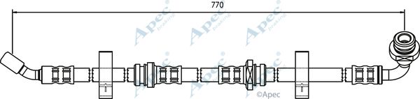 APEC BRAKING Тормозной шланг HOS3344